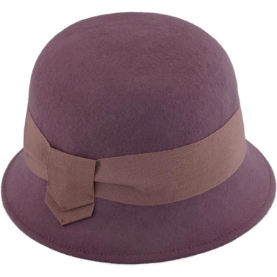 Fiebig Headwear since 1903 Dámský klobouk Fiebig cloche zvoneček starorůžový