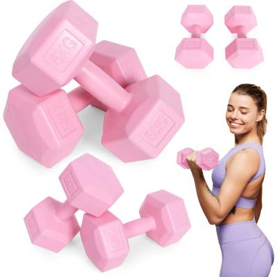 ModernHome Sada hexagonálnych činiek 2 x 5 kg