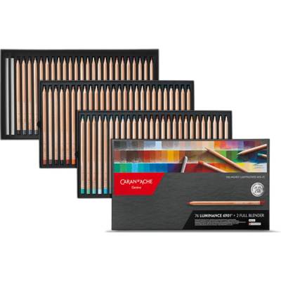 Caran d´Ache Luminance 6901 sada pastelek 76 ks