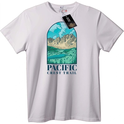 NOONEBRAND Тениска Тихоокеанска Планинска Пътека - 6XL, White