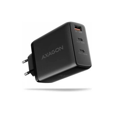 AXAGON ACU-DPQ100 Network Battery Charger, GaN 100W, 3x port (USB-A + dual USB-C) PD3.0/QC4+/PPS/Apple, black