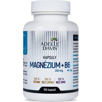 Adelle Davis Magnézium 200 mg a B6 40 mg 100 kapsúl