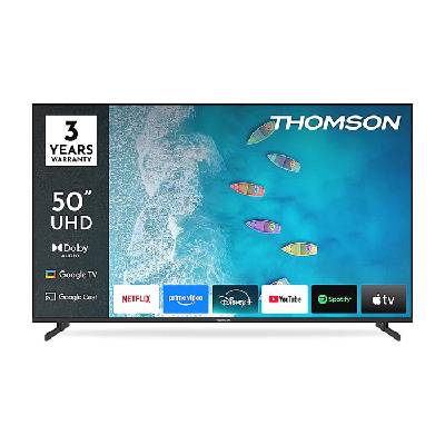 50" UHD Google TV; 3840 x 2160 (4K UHD), DLED, 60 Hz, Dolby Audio, Google Cast, DVB-T/T2/C/S/S2, HDR10, Wi-Fi, Bluetooth, LAN, HDMI 3 (2.1), USB 2 (2.0), AV IN, Hotel (50UG4S15)