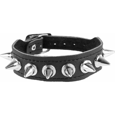 Black & metal Гривна Шипове - веган - bwz-683