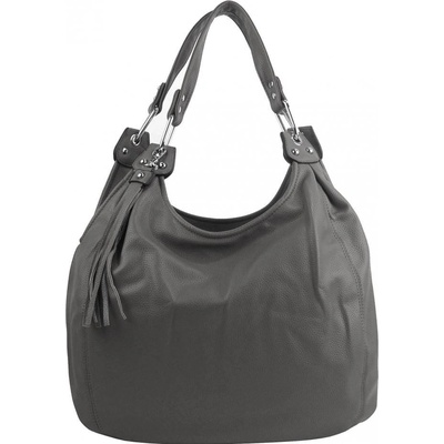 Barebag Praktická veľká dámska kabelka cez rameno tmavo šedá