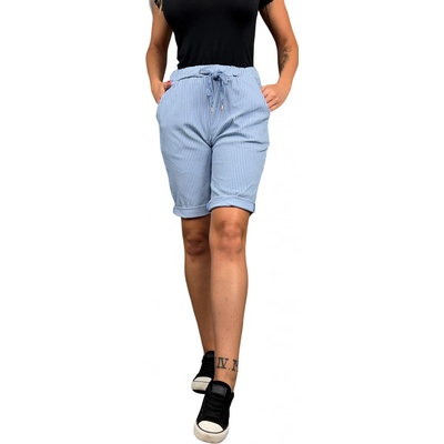 D-Stiag dámské stylové kraťasy s pruhy Modrá