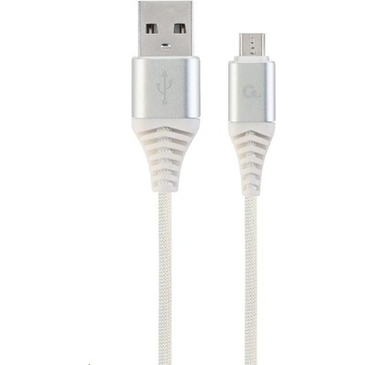 Gembird CC-USB2B-AMmBM-1M-BW2 USB 2.0 AM na MicroUSB (AM/BM), 1m, bílo-stříbrný