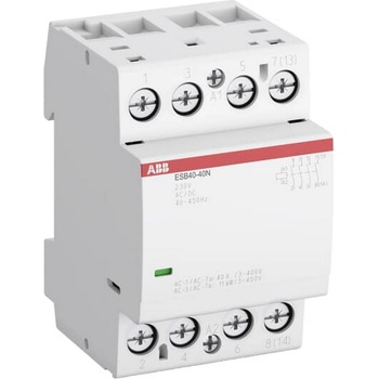 Abb Инсталационен контактор abb esb40-40n-06/230 - 40 a, 230 v ac/dc, 4 p (1sae341111r0640)