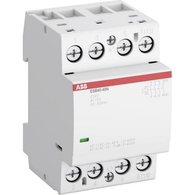 Abb Инсталационен контактор abb esb40-40n-06/230 - 40 a, 230 v ac/dc, 4 p (1sae341111r0640)