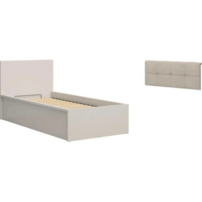 BRW Tetrix B1 s čalouněným topperem béžový deska S442-LOZ/90/B1