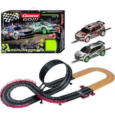 CARRERA Autodráha GO!!! Škoda Rally 4,9m 158x68cm na trafo | 31