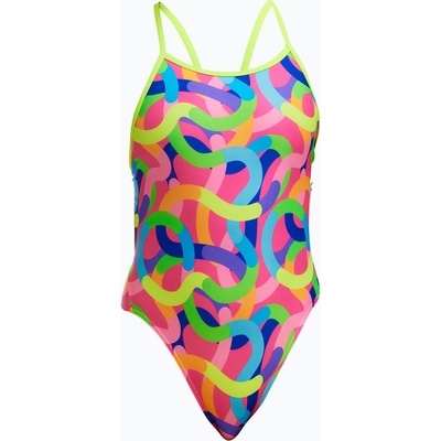 Funkita Детски бански костюм от една част Funkita Single Strap One Piece curly wurly