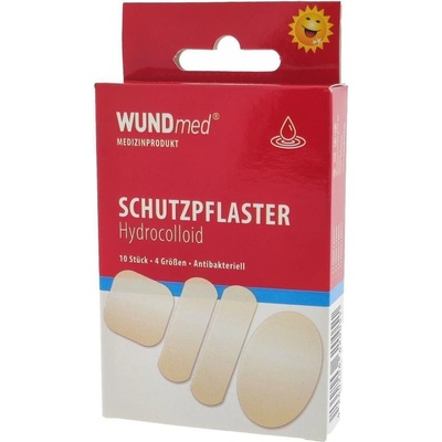 WUNDmed Hydrokoloidná náplasť 4 veľkosti 10 ks