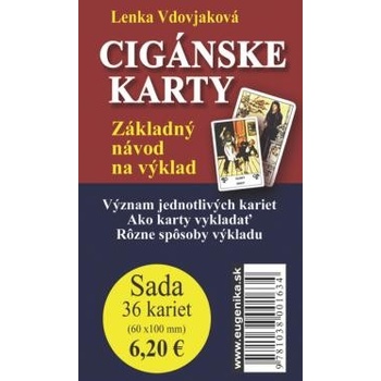 Karty - Cigánské karty karty brožúrka - Lenka Vdovjaková