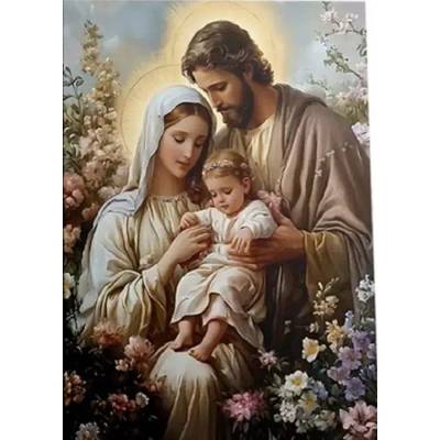 Norimpex - Puzzle Diamant painting: Holy Family 30x40cm - 1 - 39 piese