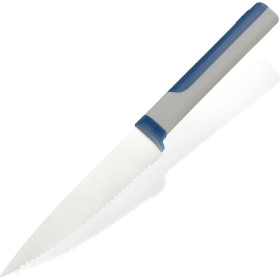 Tasty Назъбен кухненски нож Tasty 678242, Мека дръжка, 11.5см, Неръждаема стомана, Син (678242)