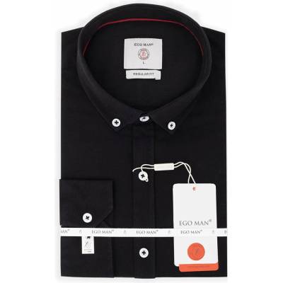 Ego Man pánská košile regular fit RE-245-04 čierna