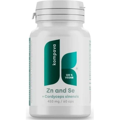 Kompava Zinek a Selen + Cordyceps sinensis 60 kapslí