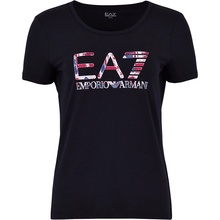 EA7 Women Jersey T-Shirt navy blue