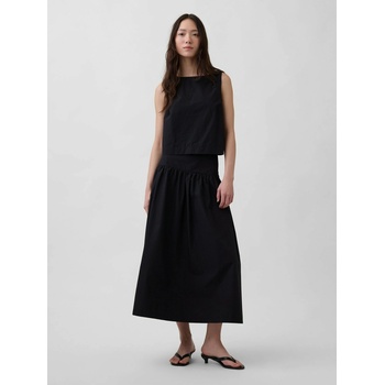 GAP Поплинова макси пола GAP GAP | Cheren | ЖЕНИ | XXS