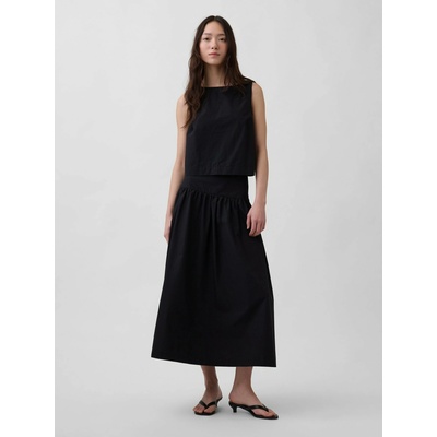 GAP Поплинова макси пола GAP GAP | Cheren | ЖЕНИ | XXS