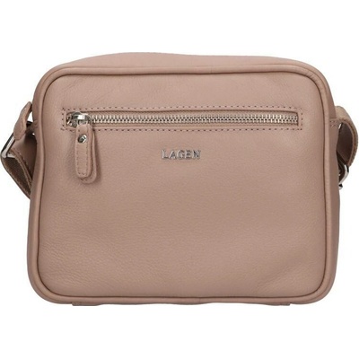 Lagen dámská kožená crossbody kabelka taupe BLC-23-2153 taupe