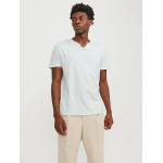 Jack and Jones Тениска Jack and Jones Men's Split Neck Regular Fit T-Shirt - Soothing Sea