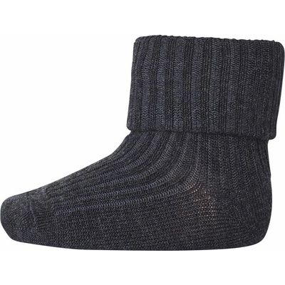 mpDenmark SLABÉ MERINO PONOŽKY MP DENMARK DARK GREY MELANGE