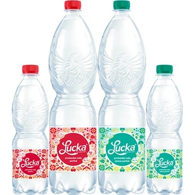 Lucka jemně perlivá pramenitá voda 6 x 1,5 l