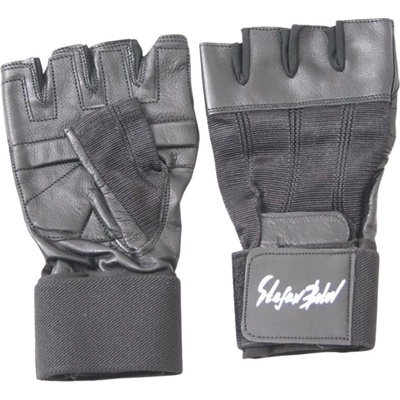 Stefan Botev Men Fitness Gloves with WristWraps - Black XL