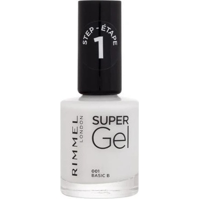 Rimmel London Super Gel lak na nechty 001 Basic B 12 ml