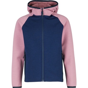 Stoic Детски вълнен пуловер Stoic Kid's MerinoFleece335 KuolpaSt. Zip Hoody Fleece jumper - Dark Orchid Multi - размер 152 (EU) (704-4388-0415)