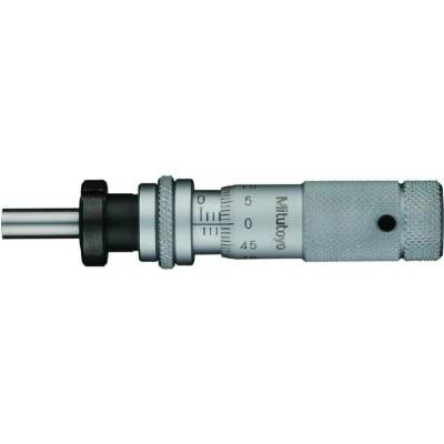 Mitutoyo Vestavná mikrometrická hlavice s rozsahem a s nulovým nastavením budíku série 148 0-13 mm plochá s maticí 148-504