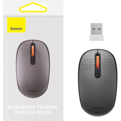 Baseus F01B Tri-mode 2.4G BT 5.0 1600 DPI frosted grey