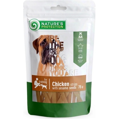 Natures P Snack dog chicken strips with sesame 75 g