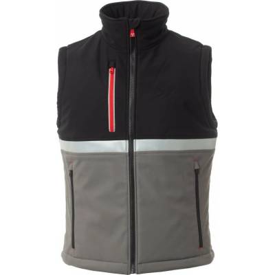 Payper Vesta WISE Pad softshell zimná dymová sivá/čierna