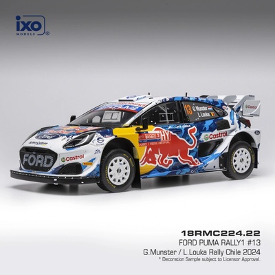 IXO Ford Puma Rally Rally Chile 2024 13 Munster Louka 1:18