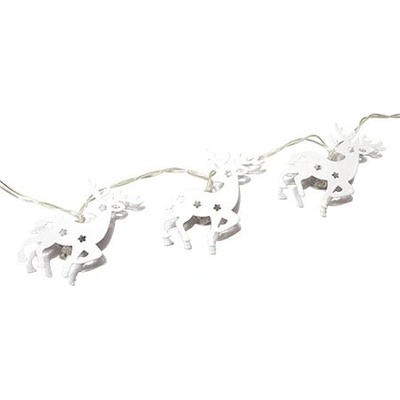 goobay Dekorační LED světelný řetěz 10 bílých sobů 130cm 57945 40.92.0561