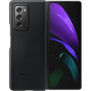 Samsung Калъф за Samsung Galaxy Z Fold 2, кожен, Samsung Leather Cover EF-VF700LBEGEU, черен (EF-VF916LBEGWW)