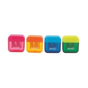 Spree Острилка двойна с резервоар Square асорти