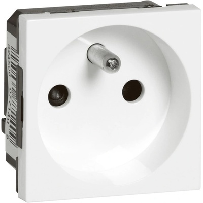 Legrand 077140 Контакт френски стандарт PR с автоматични клеми, 2М бял Mosaic , - КК0917 (КК0917)