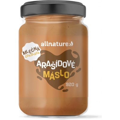 Allnature Arašídové máslo s mléčnou čokoládou 920 g