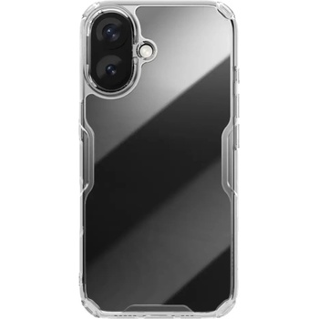 Nillkin Nature Pro Case за iPhone 16 - прозрачен и бял (Nature TPU Pro Case AP iPhone16 White)