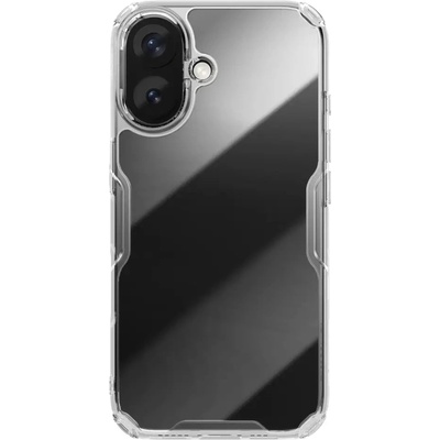 Nillkin Nature Pro Case за iPhone 16 - прозрачен и бял (Nature TPU Pro Case AP iPhone16 White)
