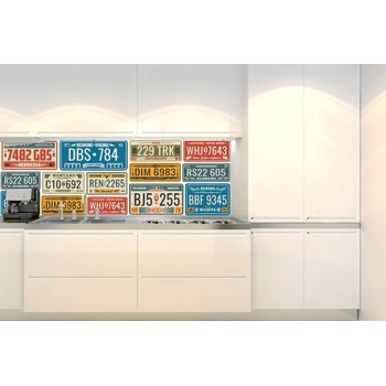 DIMEX ART s. r. o Фототапет за кухня - ретро регистрационен номер 180 x 60 см