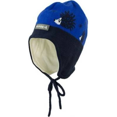 Huppa dětská pletená čepice Karro blue /navy