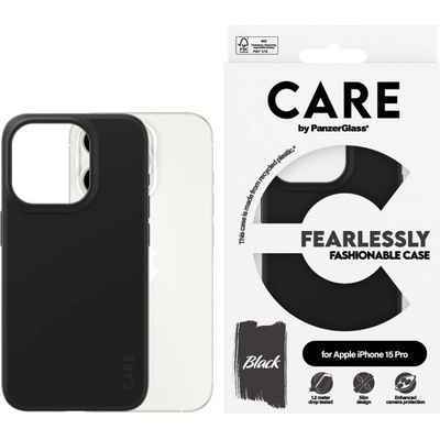 Panzer Калъф CARE - Fashionable, iPhone 15 Pro, черен (5715685005657)