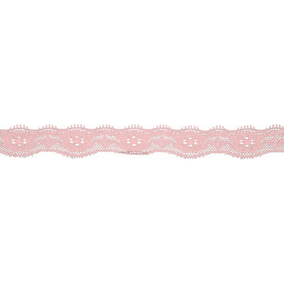 Elastická krajka, 20mm - světle růžová – Zboží Dáma