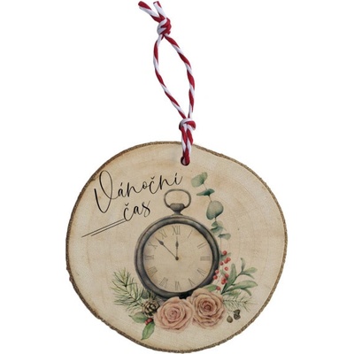 Bohemia Gifts Dřevěná vánoční ozdoba Vánoční čas
