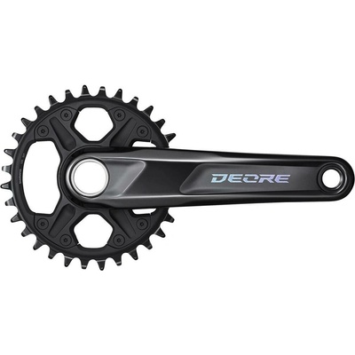 SHIMANO Stred Deore FC-M6100 175mm 32z. 12-k. čierny dvojdielny bez ložísk